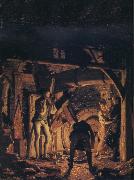 Joseph wright of derby An Iron Forge Viewed from Without china oil painting reproduction